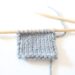 How to Knit - stockinette knit side