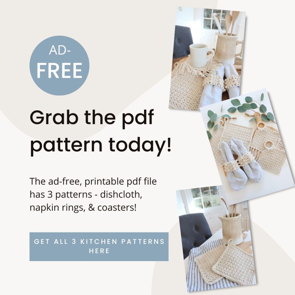 Promote crochet Newbury kitchen set