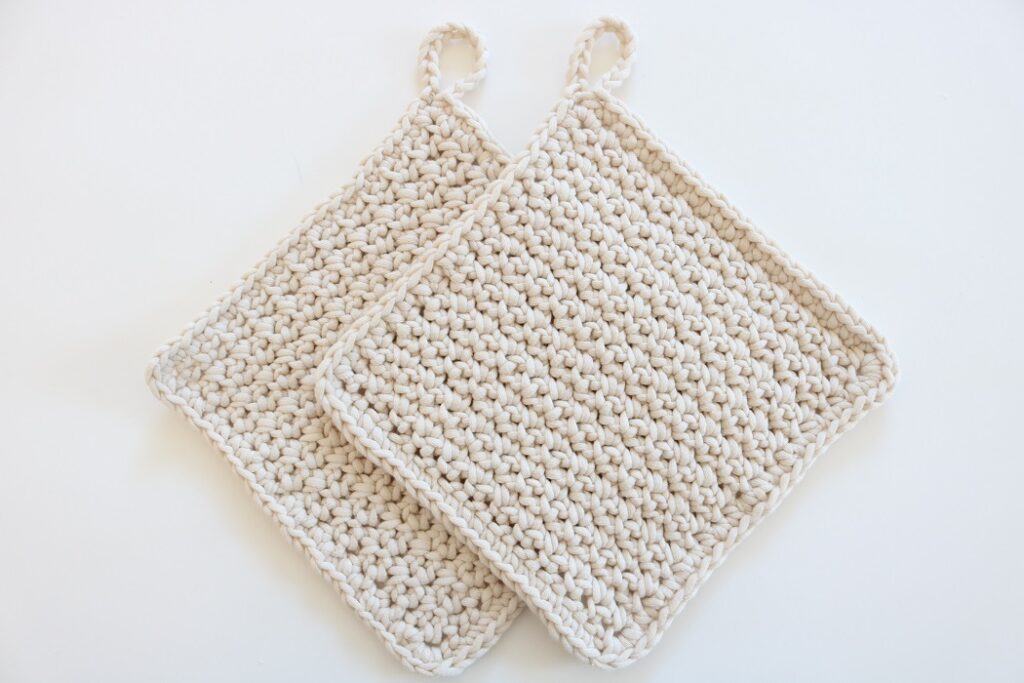 Spring Cleaning Crochet Dishcloth - finished pair