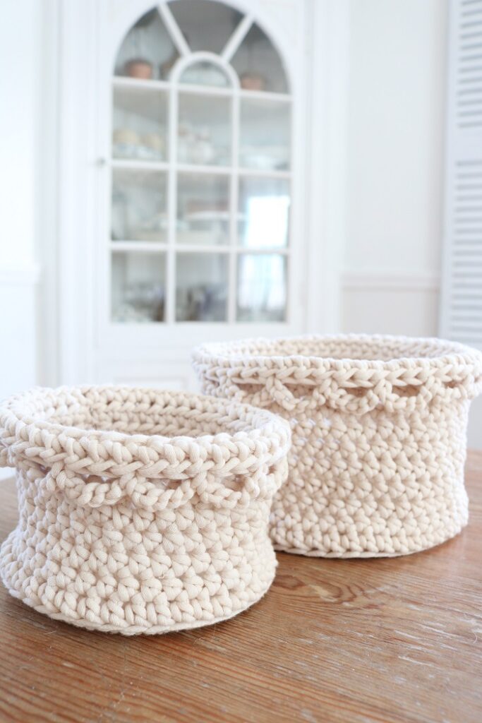 Crochet Basket Pattern - finished