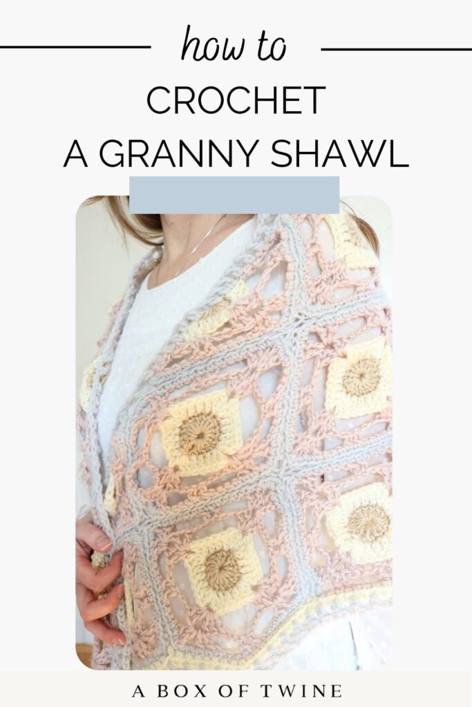 Spring Crochet Shawl Pattern - Pin F