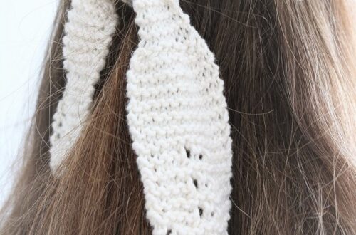 Hadley Knit Hair Tie Pattern - feature image