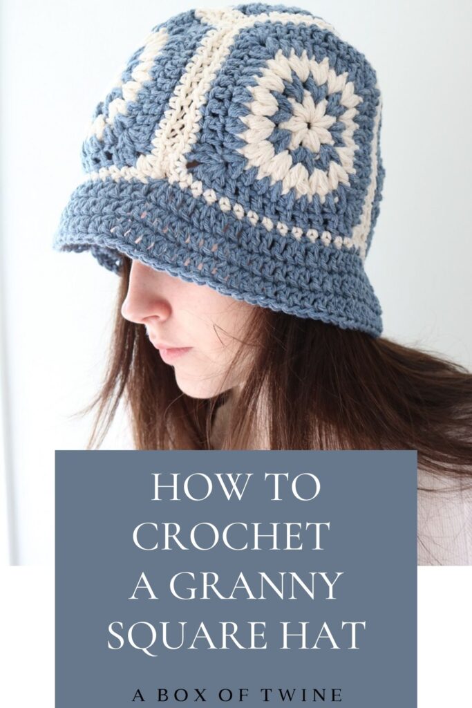 Granny Square Crochet Hat Pattern - Pin A