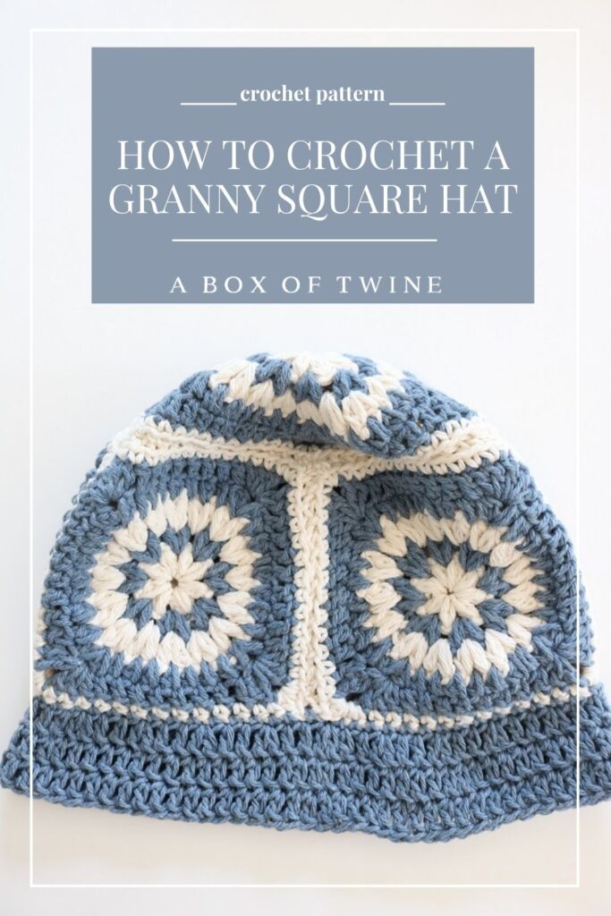 Nantucket Granny Square Crochet Hat - Pin A