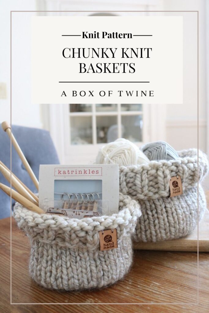 Easy Knit Basket Pattern Perfect for a Beginner – Knitting
