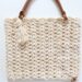 Magnolia Market Bag Crochet Pattern - finished bag, horizontal