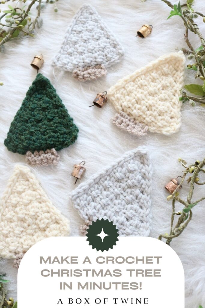 Christmas Tree Crochet Pattern - Pinterest Pin