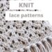 feature image for lace knitting patterns