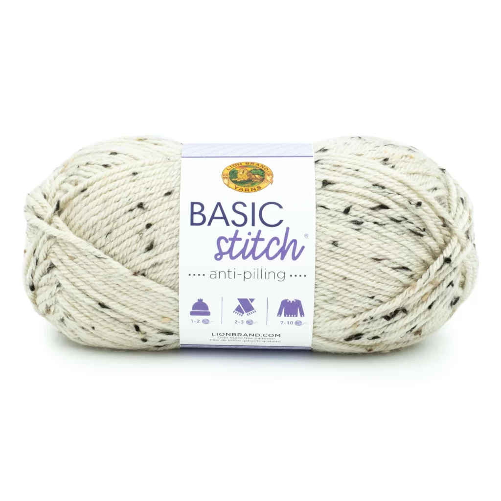 lion brand basic stitch yarn, autumn tweed