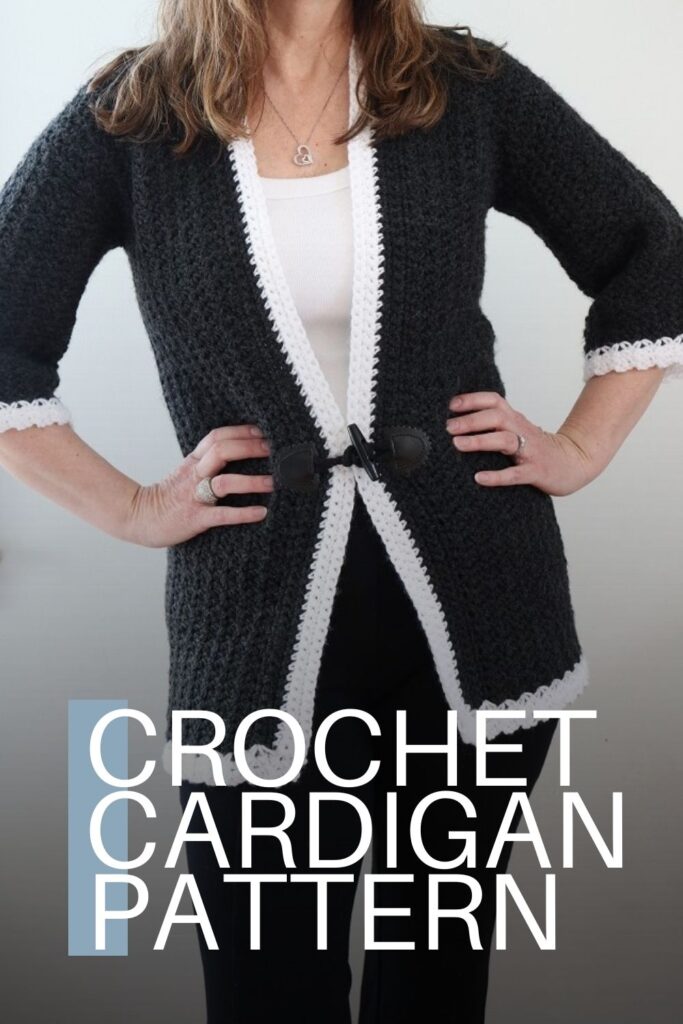 Retro Cardigan Crochet Pattern - Pin B