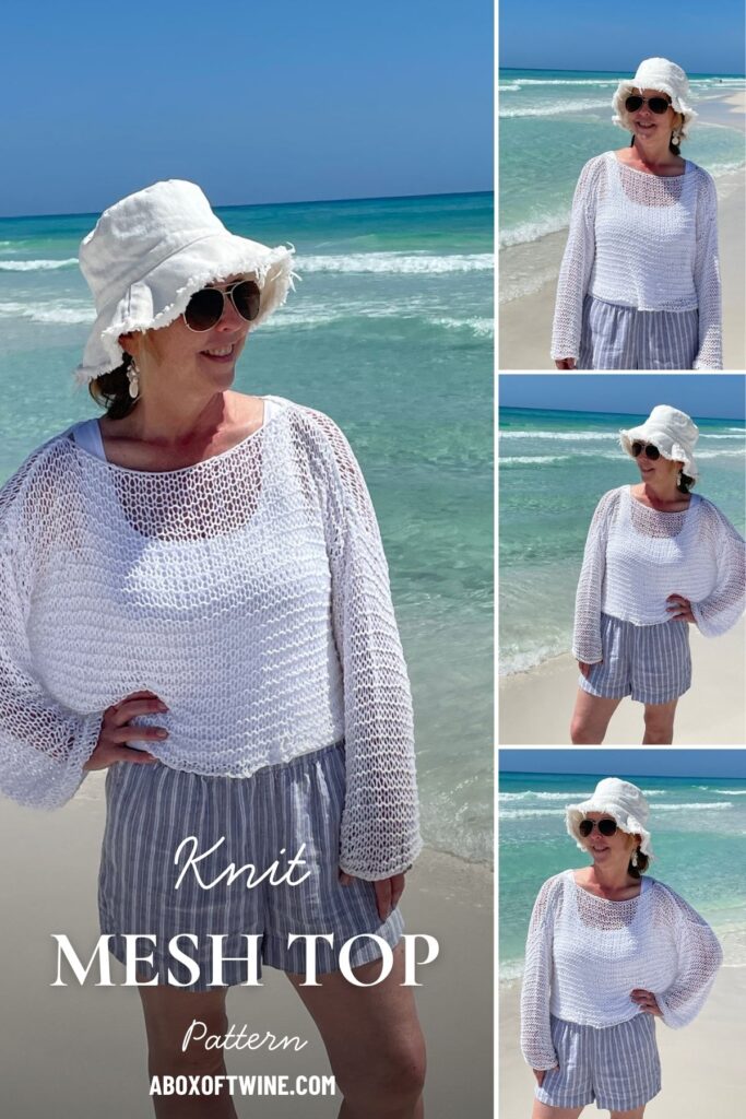 woman wearing summer knit sweater