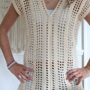 Summer Crochet Top Pattern - Audrey wearing 4, 1200