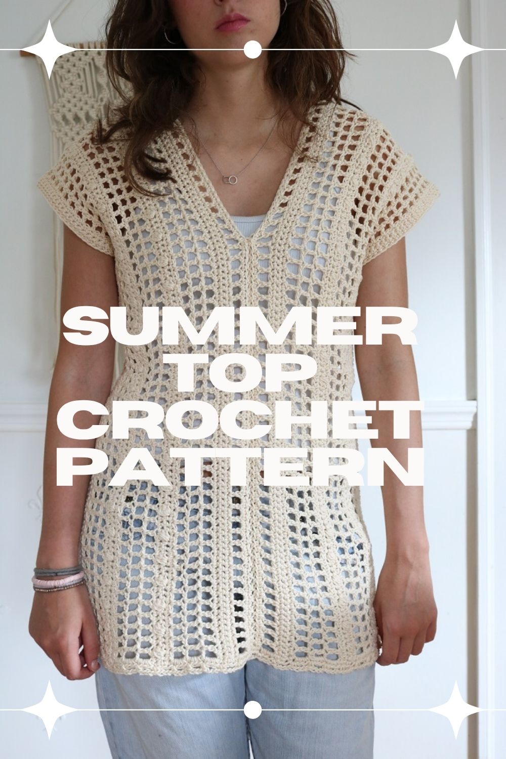 Summer Top Crochet Pattern - Pin A