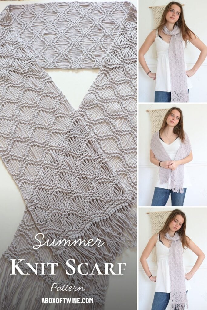 Seafoam Scarf Knit Pattern - Blog (5)