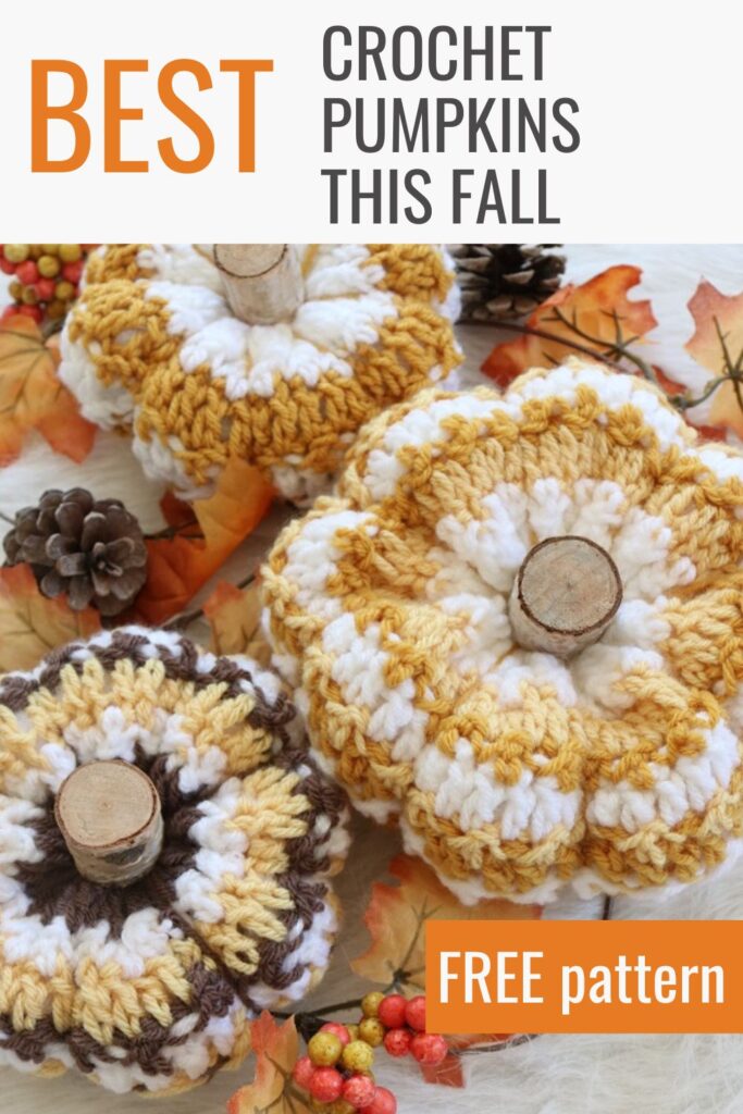 pin for crochet pumpkins