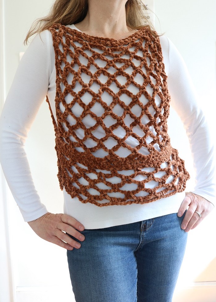 Easy Crochet Vest Pattern FREE A BOX OF TWINE