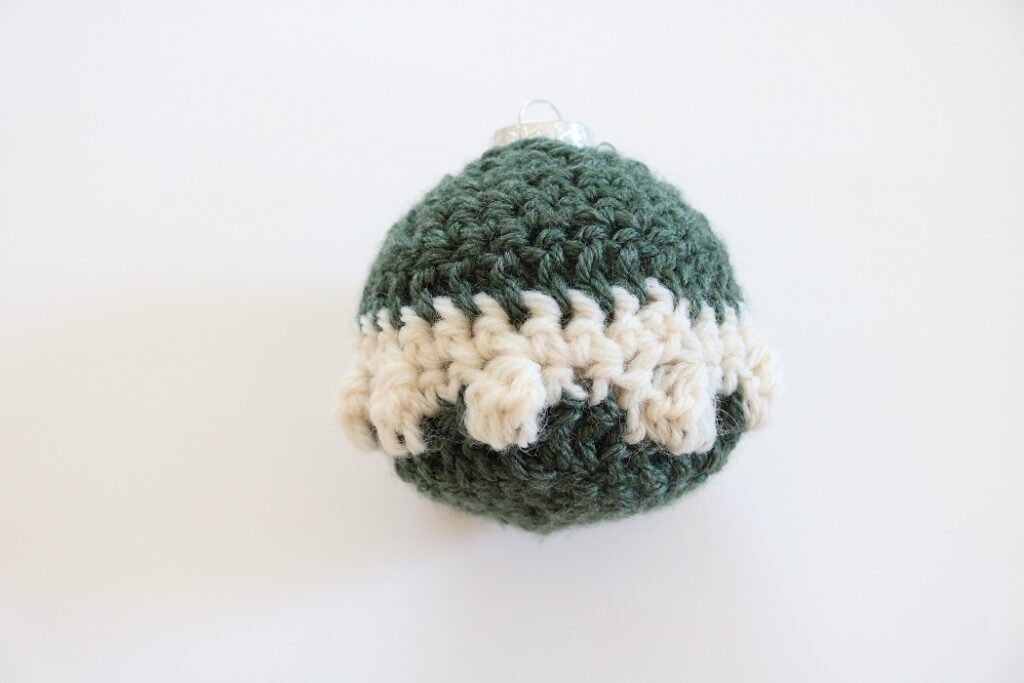 Snowdrop Christmas Ball Ornament - Crochet Pattern - finished ball