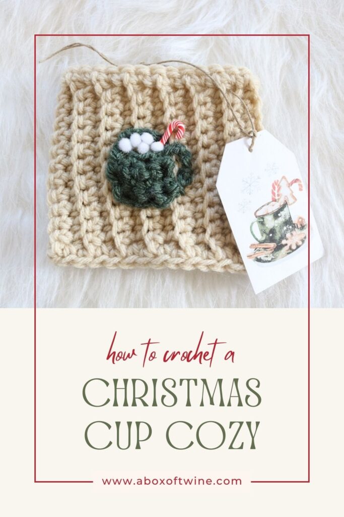 Christmas Cup Cozy Crochet Pattern - Pin A