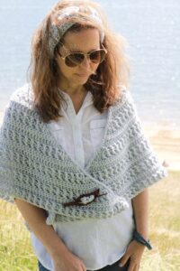 Crochet Cape Cod Triangle Shawl and Ear Warmer Pattern - A BOX OF TWINE