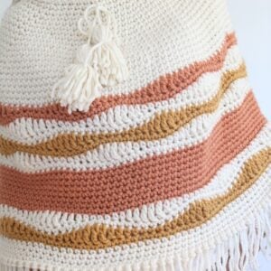 Berkshires Crochet Poncho Pattern - wearing, front view, me