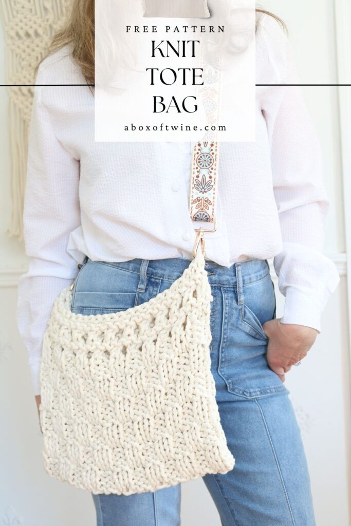 Knit Tote Bag Pattern (Blog) - Pin B