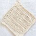 crochet dish cloth on table