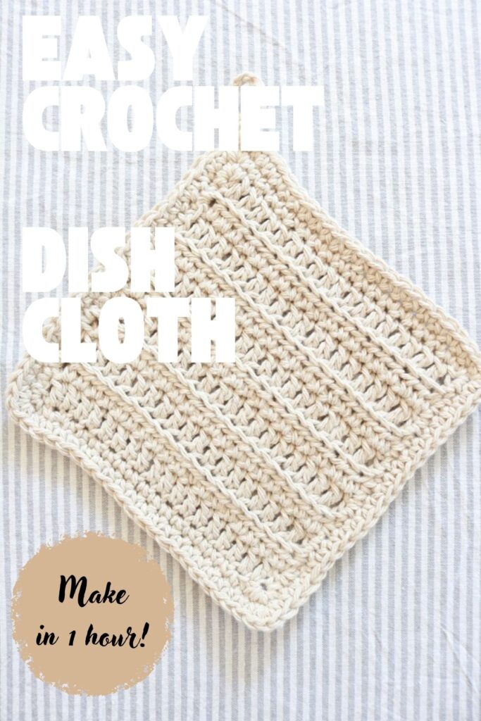 crochet cotton dish cloths on table