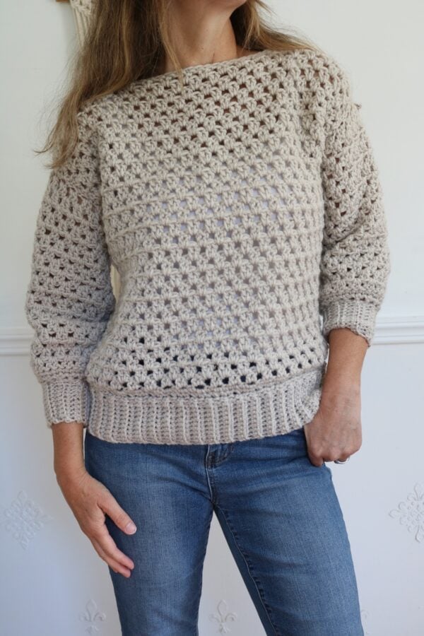 Crochet Charlotte Sweater Pattern - A BOX OF TWINE